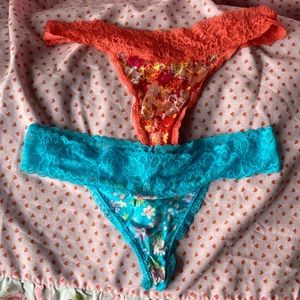 Woman’s medium panties silky soft with lace trim